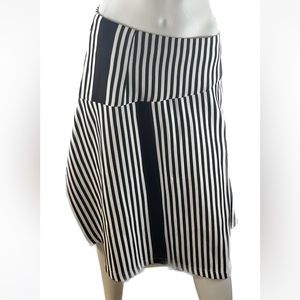 Womens striped knee length skirt size M